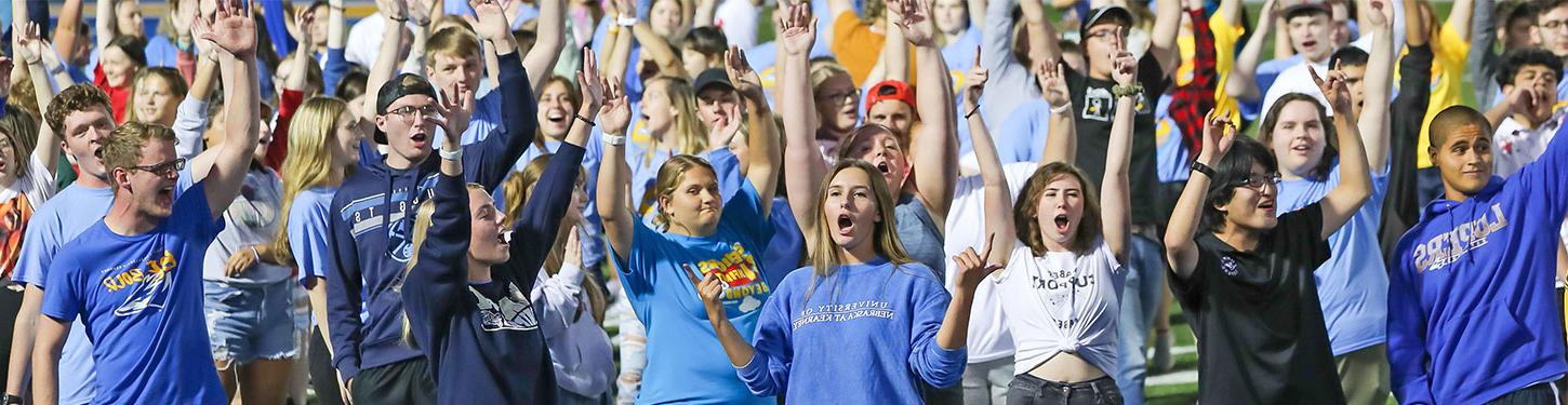 Students at the LPAC parade of Lopers event